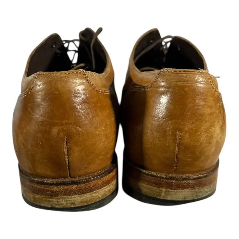 Cole Haan Leather Wingtip Oxford Brogue Dress Shoes Tan Brown Men’s 10.5M